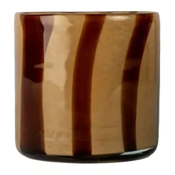 Calore ljuslykta XS Ø10 cm, Brown-beige