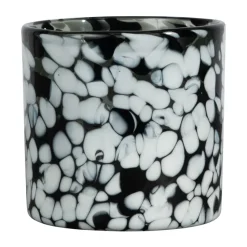 Calore ljuslykta XS Ø10 cm, Black-white