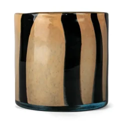 Calore ljuslykta-vas M Ø15 cm, Black-beige