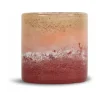 Calore ljuslykta-vas M Ø15 cm, Rosa-beige-bordeaux