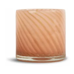 Calore ljuslykta-vas M Ø15 cm, Rosa-beige