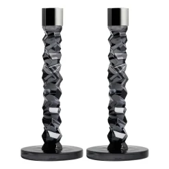 Carat ljusstake 2-pack antracit, 24,2 cm