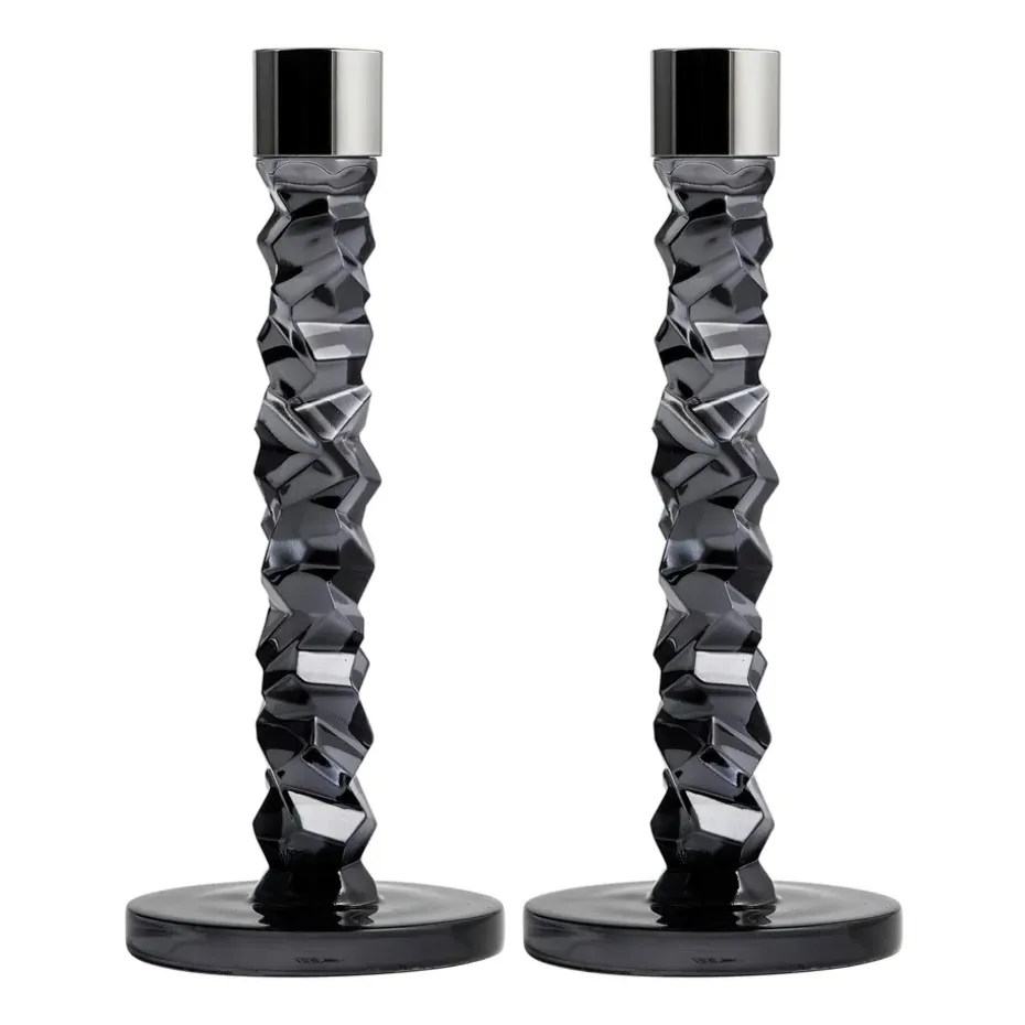 Carat ljusstake 2-pack antracit, 24,2 cm