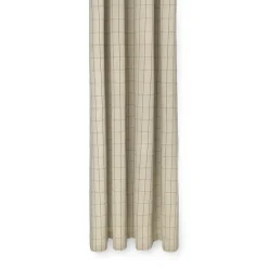 Chambray duschdraperi, Rutig