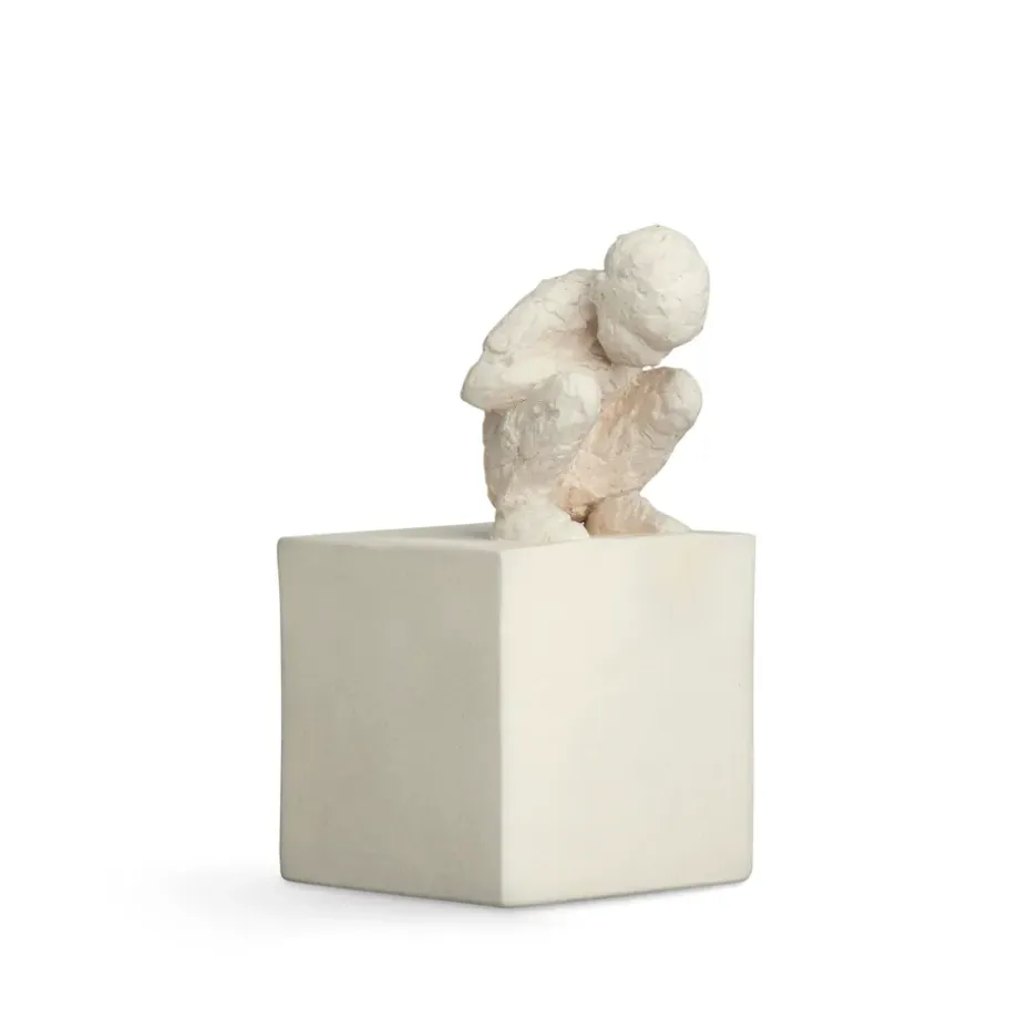 Character skulptur med budskap, The curious one