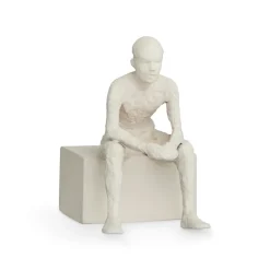 Character skulptur med budskap, The reflective one