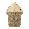 Cillie korg med lock 28x41 cm, Natur