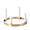 Circle mässing ljusstake, liten