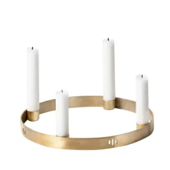 Circle mässing ljusstake, liten