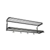 Classic 650 hatthylla, svart/krom, 2 plan, 90 cm