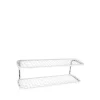 Classic 650 skohylla, vit/krom, 2 plan, 90 cm