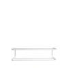 Classic 650 skohylla, vit/vit, 2 plan, 100 cm