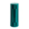 Column Candle blockljus large 25 cm, Green-dark green