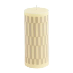 Column Candle blockljus small 15 cm, Cream-sand