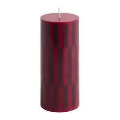 Column Candle blockljus small 15 cm, Wine-bordeaux