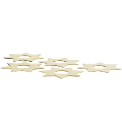 Constella manschett stjärnor 5-pack, Mässing