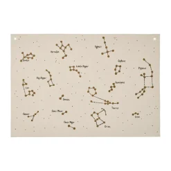Constellation textilkarta, Undyed, 70x100 cm