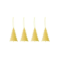 Cooee julhänge mässing 4-pack, Tree