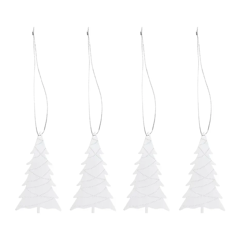 Cooee julhänge stainless steel 4-pack, Tree