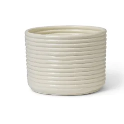 Corduroy kruka Ø20x15 cm, Off white