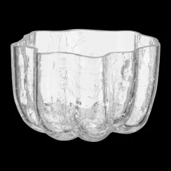 Crackle ljuslykta 5,8 cm, Klar