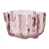 Crackle ljuslykta 5,8 cm, Rosa