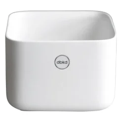 Cube plant låg kruka 13 cm, Matte white