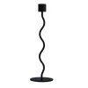 Curved ljusstake 26 cm, Black