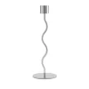 Curved ljusstake 23 cm, Stainless Steel