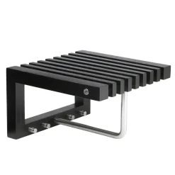 Cutter hatthylla mini, Svartlackerad ek