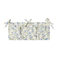 Dainty satin quiltad sängficka, 18x43 cm