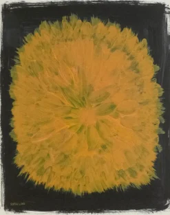 Dandelion poster 40x50 cm, Gul-svart