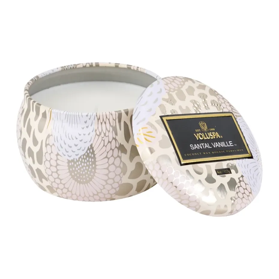 Decorative tin ljus 25 timmar, Santal Vanille