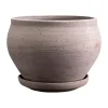Delphi kruka med fat 2 delar, Grey, Ø24 cm, low