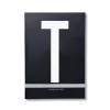 Design Letters personlig anteckningsbok, T
