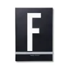 Design Letters personlig anteckningsbok, F