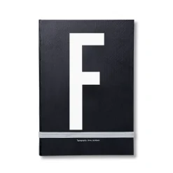 Design Letters personlig anteckningsbok, F