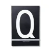 Design Letters personlig anteckningsbok, Q