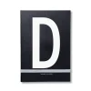 Design Letters personlig anteckningsbok, D