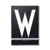 Design Letters personlig anteckningsbok, W