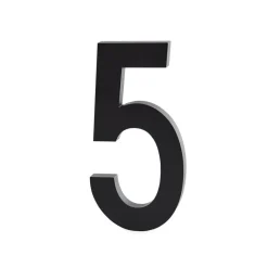 Design Letters siffror aluminium 50 mm, 5