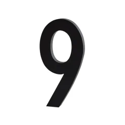 Design Letters siffror aluminium 50 mm, 9
