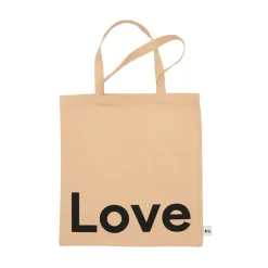 Design Letters Tote bag väska, Love-beige
