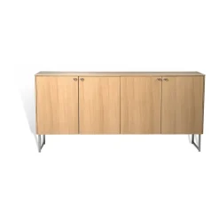 Deus sideboard 75 cm, Vitpigmenterad mattlackad ek