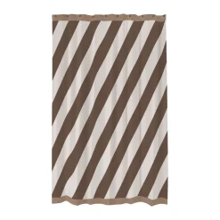 Diagonal duschdraperi 150x200 cm, Chocolate