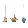 Dino play leksaker till babygym, Beige-saffron-aqua blue
