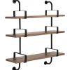Démon hylla 3 hyllplan 95 cm, Walnut