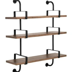 Démon hylla 3 hyllplan 95 cm, Walnut