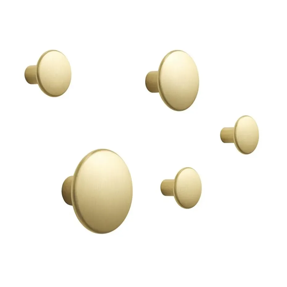 Dots Metal 5-pack, Brass