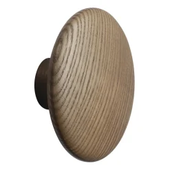 Dots wood krok dark stained brown, Ø13 cm